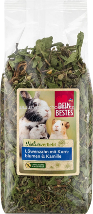 Dein Bestes Snack für Nager Naturverliebt Löwenzahn mit Kornblumen & Kamille, 150g