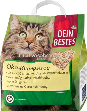 Dein Bestes Katzenstreu, Ökoklumpstreu, 3,6 kg