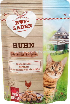 Dein Bestes Nassfutter Katze Hofladen Huhn, 85g