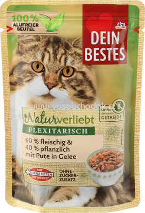 Dein Bestes Naturverliebt Flexitarisch mit Pute in Gelee, 100g