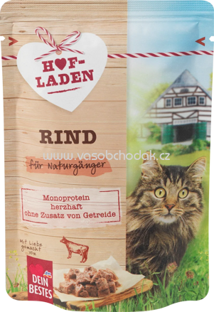 Dein Bestes Nassfutter Katze Hofladen Rind, 85g