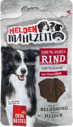 Dein Bestes Helden Mahlzeit 100% Pures Rind Schlund, 50g