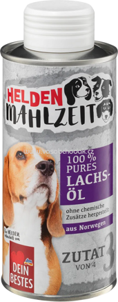 Dein Bestes Helden Mahlzeit 100% Pures Lachs Öl, 250 ml