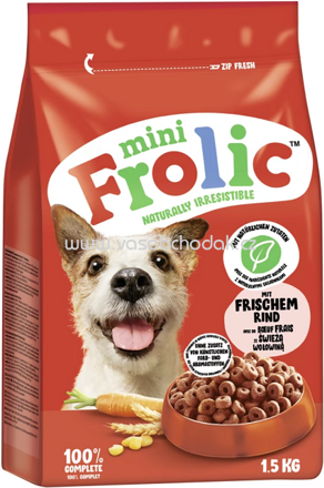 Frolic 100% Complete Mini mit Rind, Karotten und Getreide, 1,5 kg
