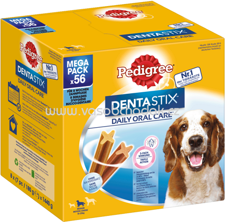 Pedigree Dentastix Daily Oral Care Mittlere Hunde, 10-25 kg, 56 St