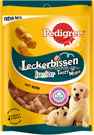 Pedigree Leckerbissen Junior Tasty Minis mit Huhn, 125g