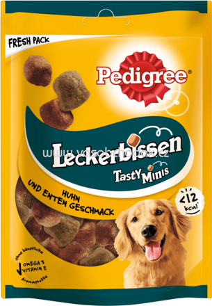 Pedigree Leckerbissen Tasty Minis mit Huhn und Enten, 130g