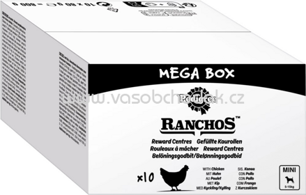 Pedigree Ranchos Gefüllte Kaurollen mit Huhn, Mini 5-15 kg, 10x80g