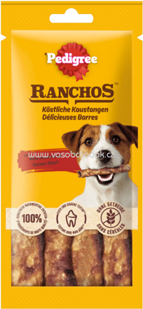 Pedigree Ranchos Köstliche Kaustangen mit Rind, 40g