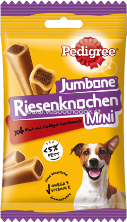 Pedigree Jumbone Riesenknochen Mini mit Rind und Geflügel, 4 St