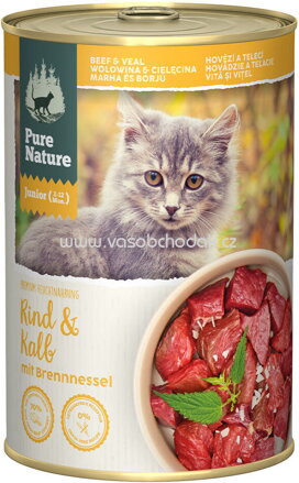 Pure Nature Katzen Nassfutter Junior Rind & Kalb, 400g