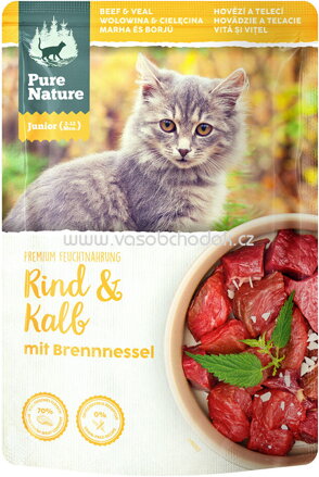 Pure Nature Katzen Nassfutter Junior Rind & Kalb, 85g