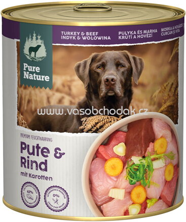 Pure Nature Hunde Nassfutter Adult Pure & Rind, 800g
