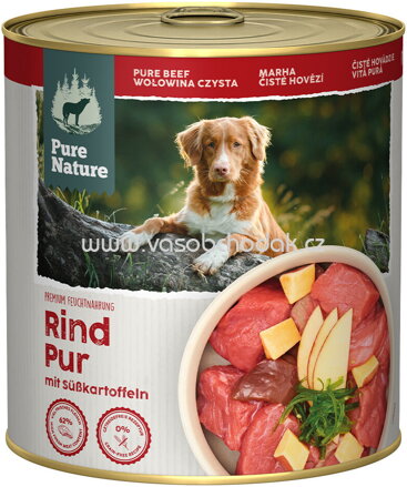 Pure Nature Hunde Nassfutter Adult Rind Pur, 800g