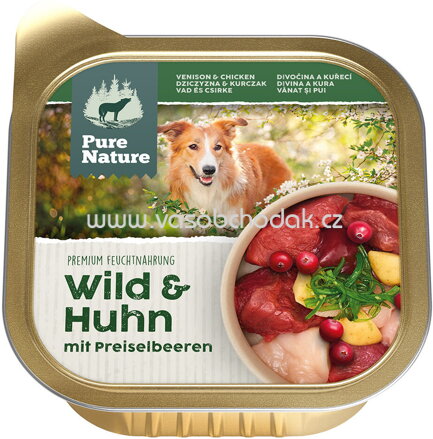 Pure Nature Hunde Nassfutter Adult Wild & Huhn, 150g