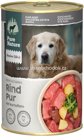 Pure Nature Hunde Nassfutter Senior 10+ Rind Pur, 400g