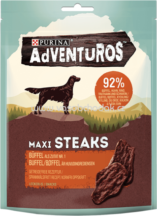 Purina AdVENTuROS Maxi Steaks Büffel, 70g