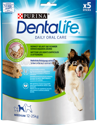 Purina Dentalife Daily Oral Care Medium, 12-25 kg, 5 St