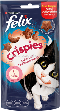 Purina Felix Crispies mit Lachs- & Forellengeschmack, 45g