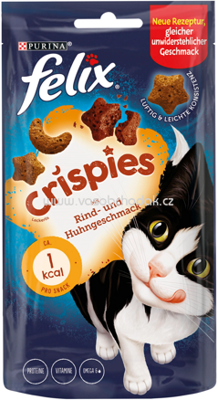 Purina Felix Crispies mit Rind & Huhngeschmack, 45g