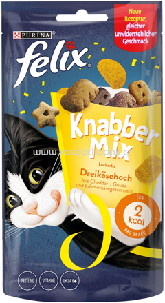 Purina Felix Knabber Mix Dreikäsehoch, 60g