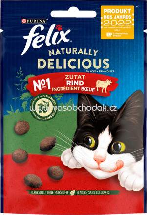 Purina Felix Naturally Delicious Rind mit Gojibeere, 180g