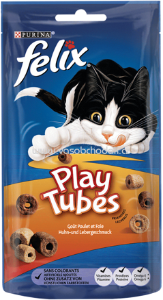 Purina Felix Play Tubes Huhn und Lebergeschmack, 180g