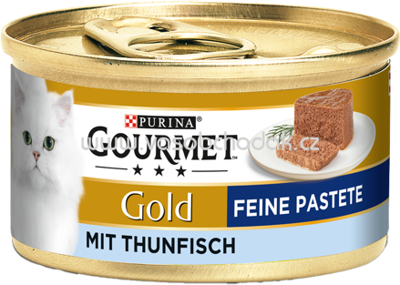 Purina Gourmet Gold Feine Pastete mit Thunfisch, 85g