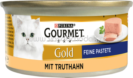 Purina Gourmet Gold Feine Pastete mit Truthahn, 85g