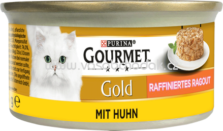 Purina Gourmet Gold Raffiniertes Ragout mit Huhn, 85g