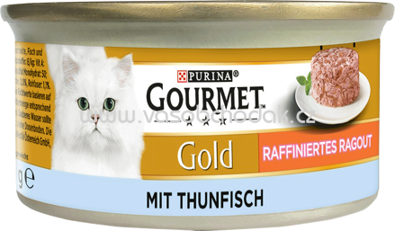 Purina Gourmet Gold Raffiniertes Ragout mit Thunfisch, 85g