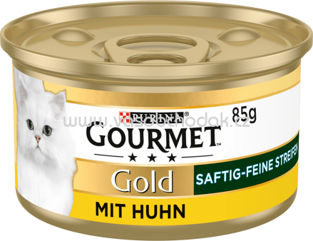 Purina Gourmet Gold Saftig-feine Streifen mit Huhn, 85g