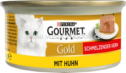 Purina Gourmet Gold Schmelzender Kern mit Huhn, 85g