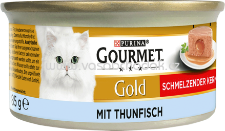Purina Gourmet Gold Schmelzender Kern mit Thunfisch, 85g