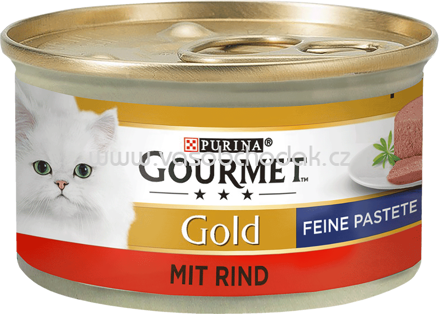 Purina Gourmet Gold Feine Pastete mit Rind, 85g