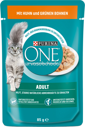 Purina ONE Adult mit Huhn und grünen Bohnen, 85g