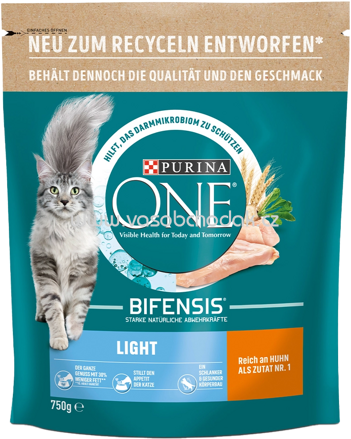 Purina ONE Light reich an Huhn und Weizen, 750g