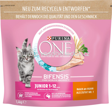 Purina ONE Junior reich an Huhn und Vollkorn-Getreide, 1,4 kg