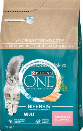 Purina ONE Adult reich an Lachs und Vollkorn-Getreide, 2,8 kg