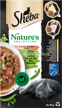 Sheba Schale Nature's Collection in Sauce Feine Vielfalt, 8x85g