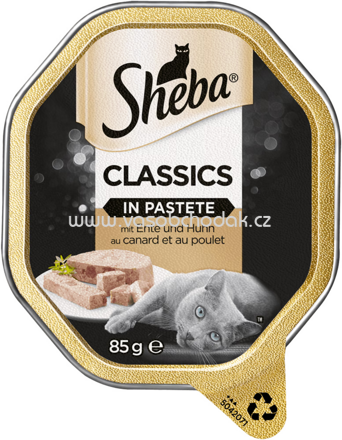 Sheba Schale Classic in Pastete mit Ente und Huhn, 85g