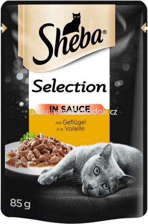 Sheba Portionsbeutel Selection in Sauce mit Geflügel, 85g
