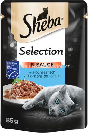 Sheba Portionsbeutel Selection in Sauce mit Hochseefisch, 85g