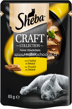 Sheba Portionsbeutel Craft Collection mit Huhn in Sauce, 85g