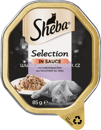 Sheba Schale Selection in Sauce mit Kalbshäppchen, 85g