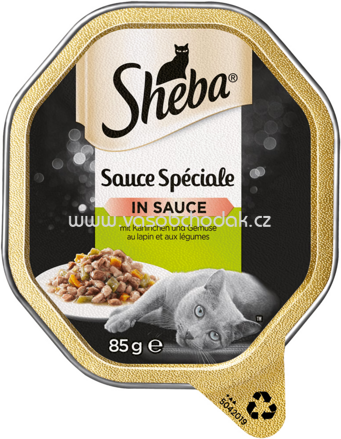 Sheba Schale Sauce Speciale in Sauce mit Kaninchen und Gemüse, 85g