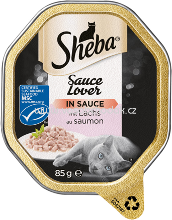Sheba Schale Sauce Lover in Sauce mit Lachs, 85g