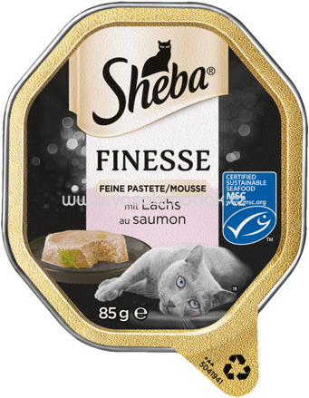 Sheba Schale Finesse Feine Pastete/Mousse mit Lachs, 85g