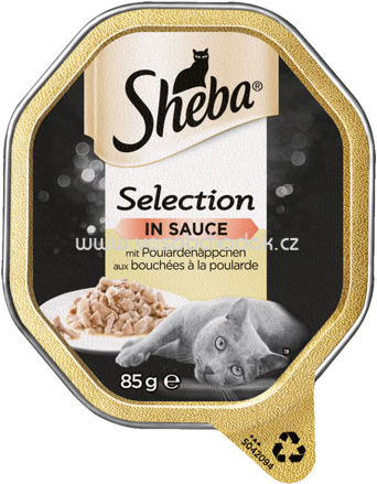 Sheba Schale Selection in Sauce mit Poulardehäppchen, 85g