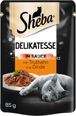 Sheba Portionsbeutel Delikatesse in Sauce mit Truthahn, 85g